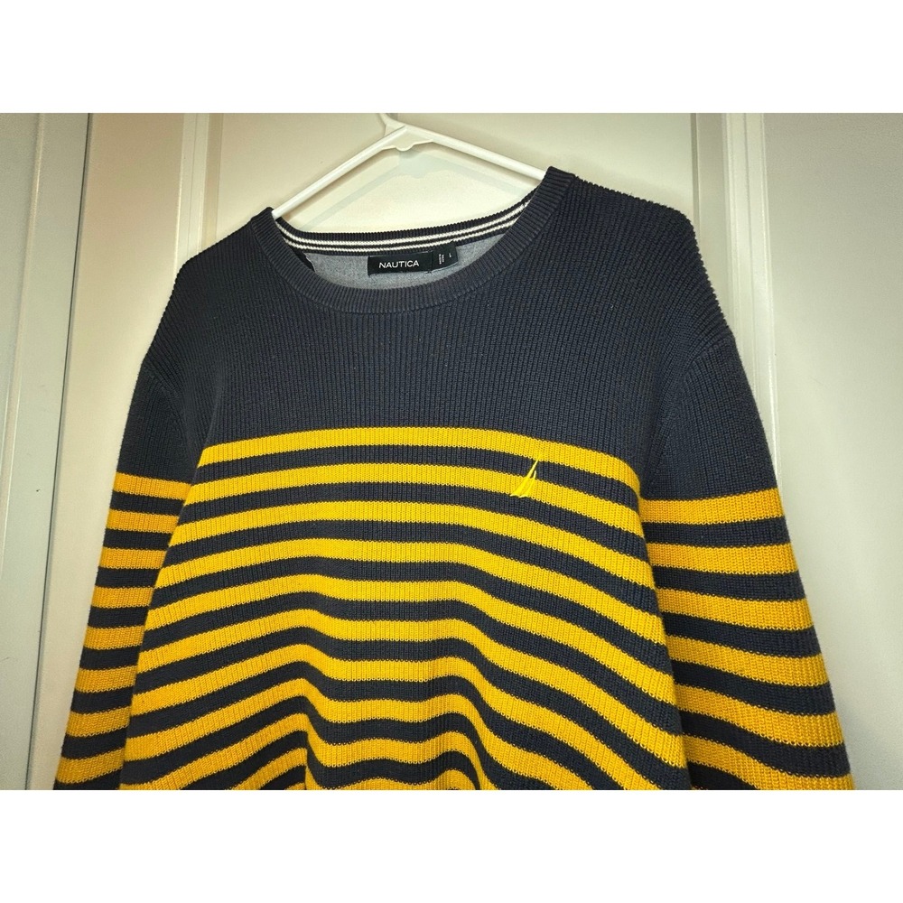 Vintage 90's Nautica Striped Crewneck Sweater